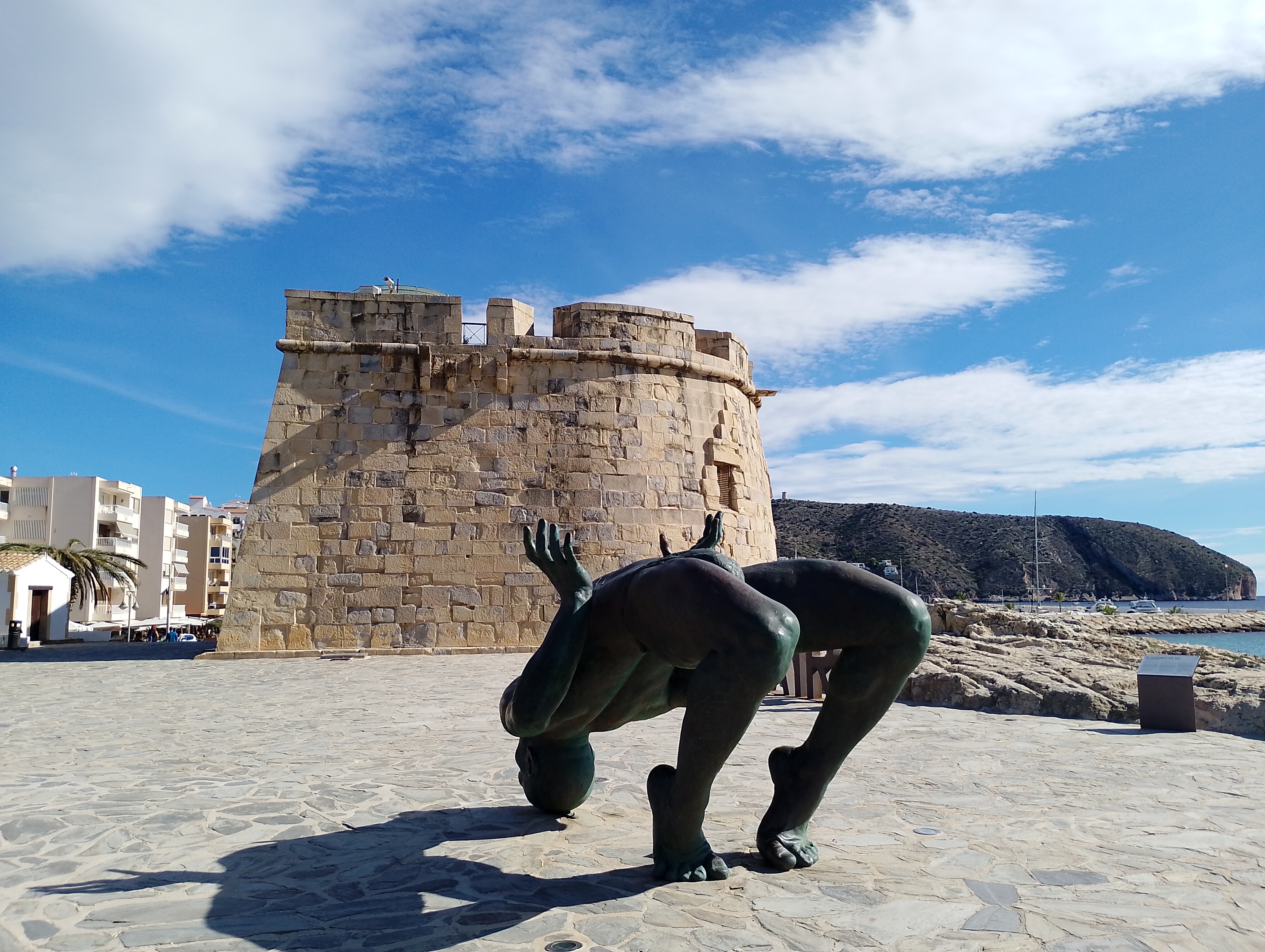Moraira Turm und Figur